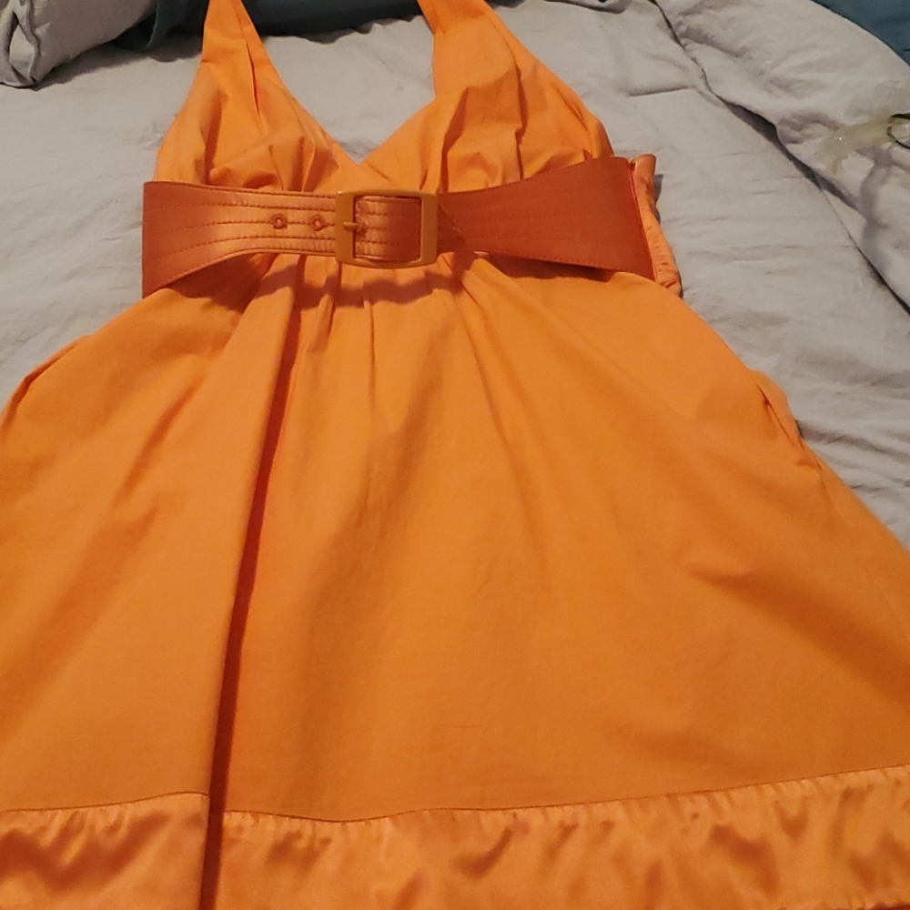 Orange used bebe dress